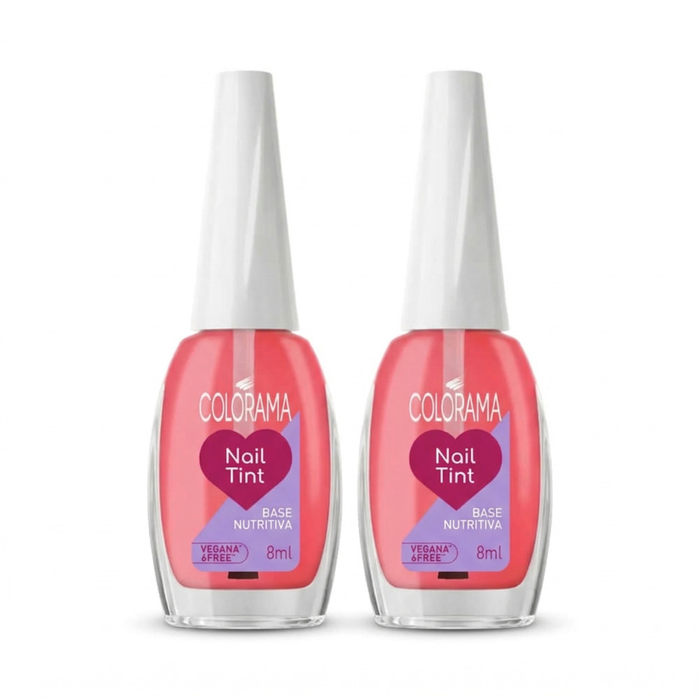 Kit 2 Base Nutritiva Colorama Nail Tint