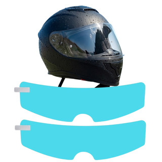 Kit 2 Película De Capacete Viseira Anti Chuva HD Lente Filme Motocicleta À Prova De Chuva