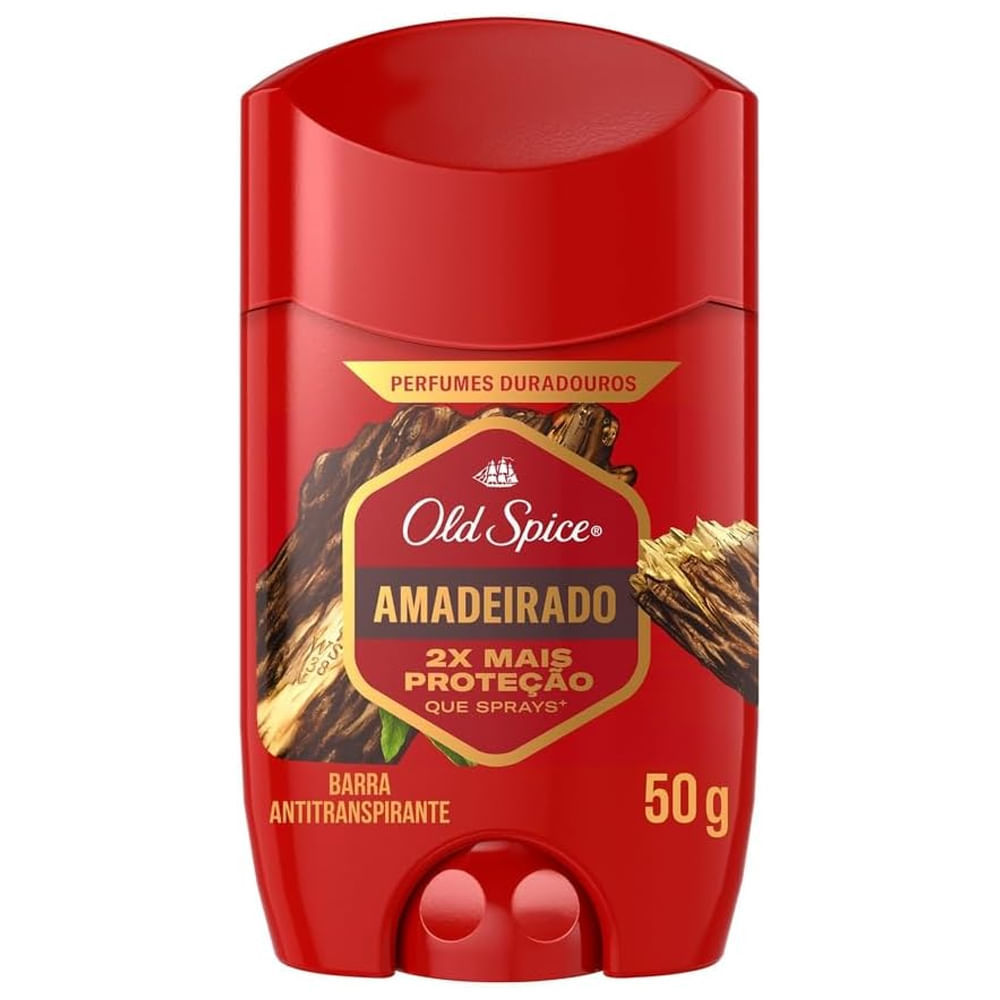 Desodorante Stick Old Spice Amadeirado 50g em Oferta na Shopee