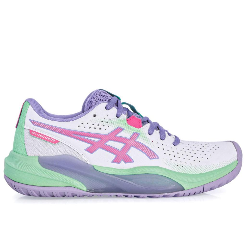 Tênis Asics Gel Challenger 15 - All Court - Branco Verde e Lilás