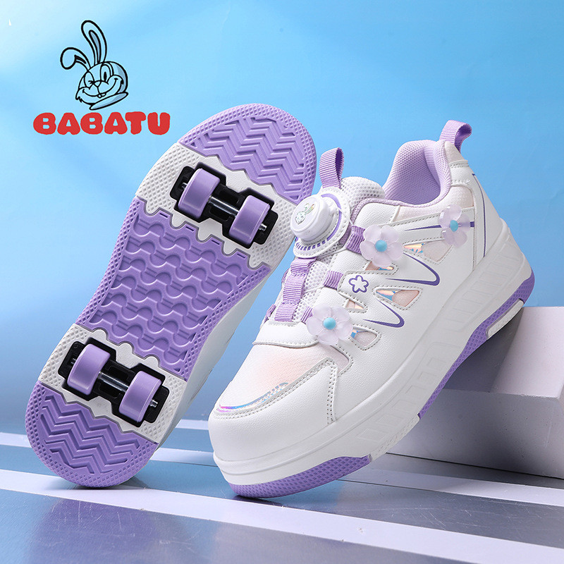 Estudante de Quatro Rodas Crianças Esportes Polia Sapatos Meninas Runaway Sapatos Estilo Runaway Esportes Grande Pe