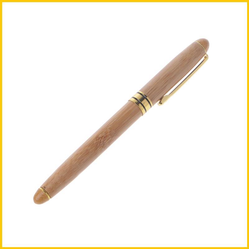 Sun 1pc Caneta Tinteiro Bambu Ponta Fina Escrita Melhor Escritório