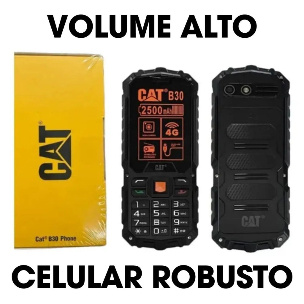 Celular Cat B30 4g Celular de Alta Resistência Volume Alto a Prova Dagua e Poeira — R$ 224,40 em Shopee