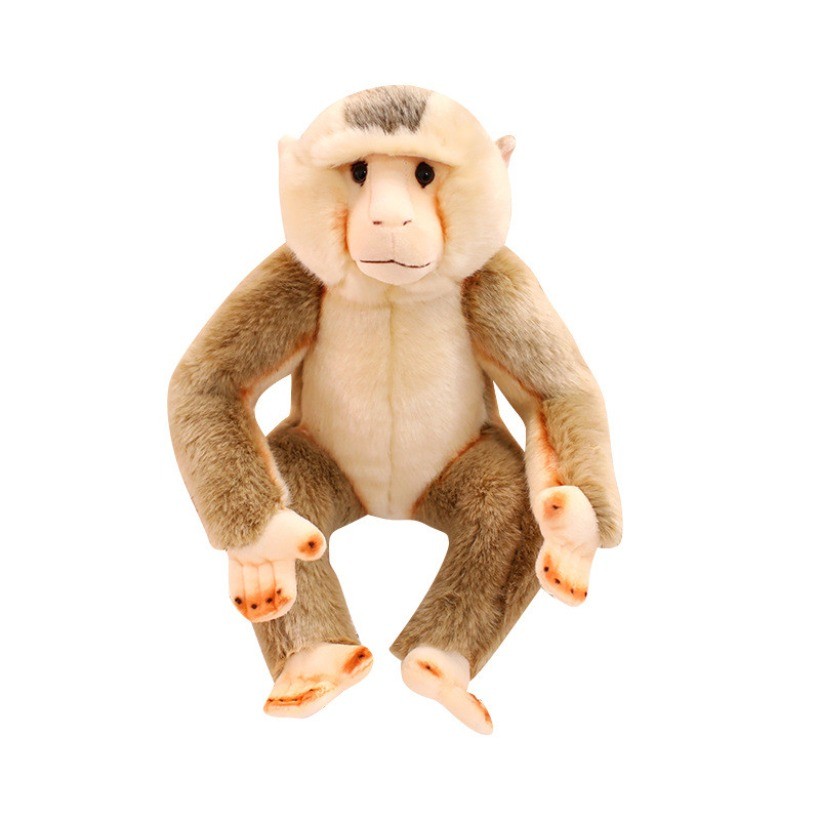 Super Macio Toque Simulado Babuíno Brinquedo De Pelúcia Selvagem Zoológico Gorila Macaco Boneca Animal Realista Lembranç