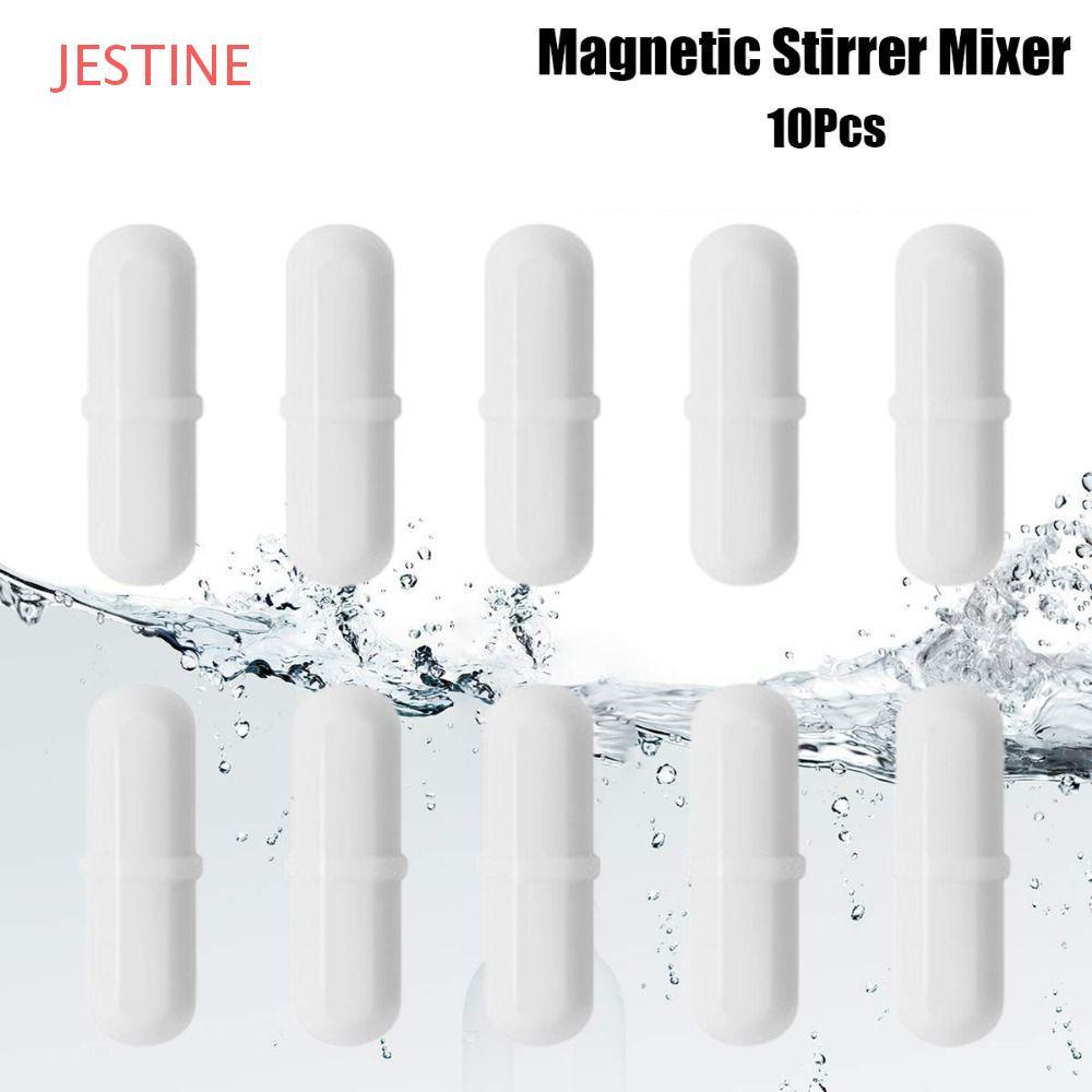 Misturador Agitador JESTINE 10 Unidades , Barras De Agitação De PTFE Brancas , Biológico Giratório De 6-15 Mm