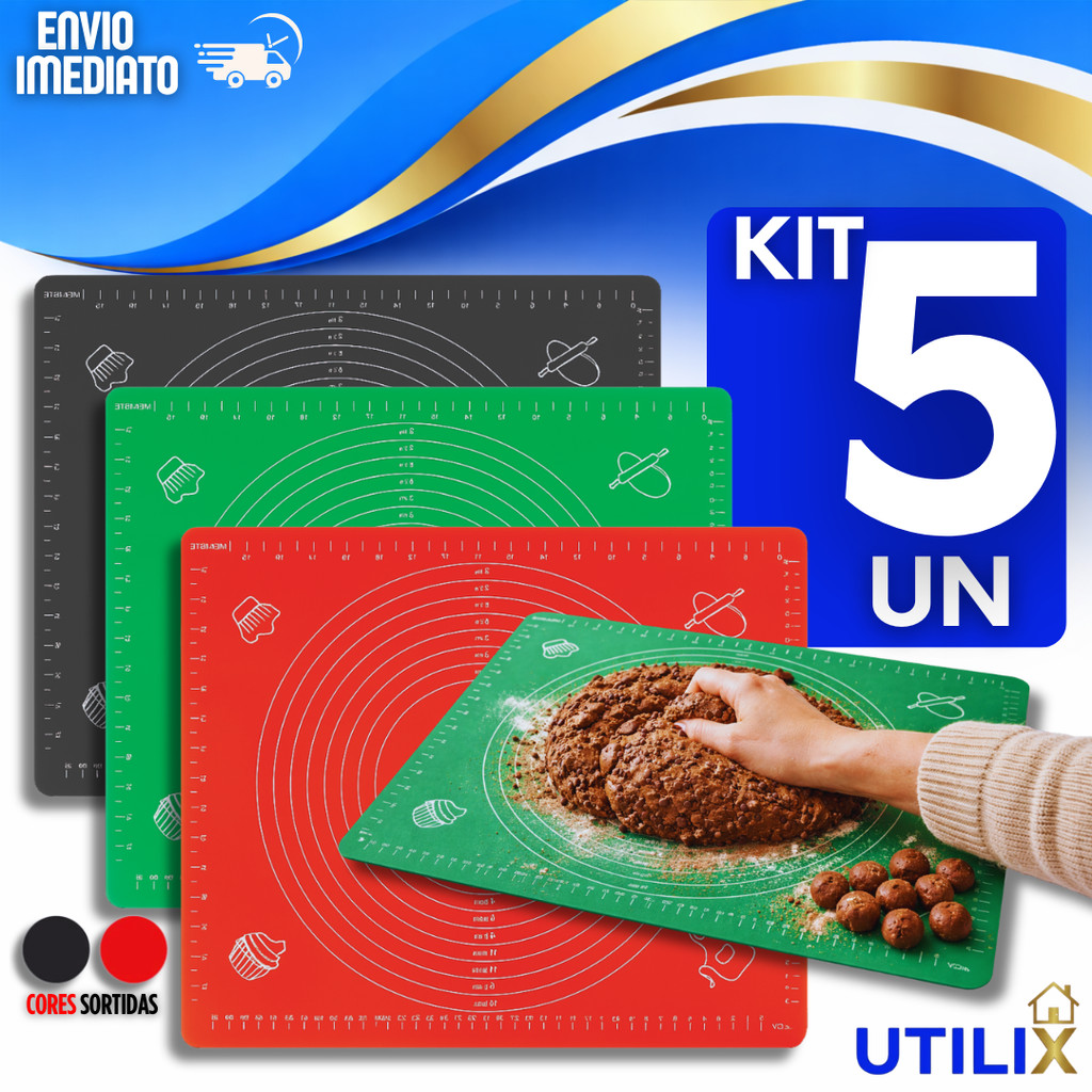 Tapete De Silicone Culinário Premium Antiaderente 30X40 Premium Utilidades Eficiente Praticidade
