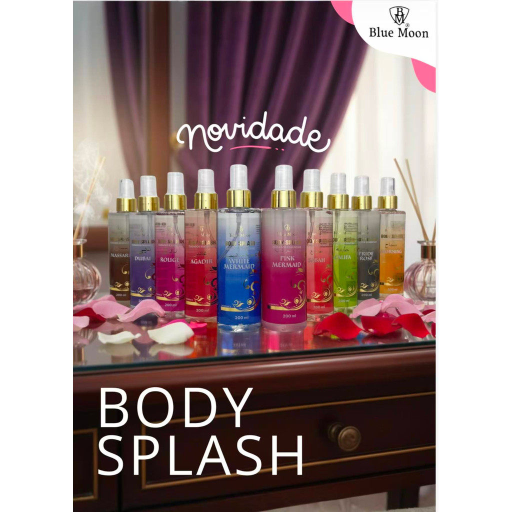 Body Splash Árabe Aurora Imperial Miss Rose 200ml - Desodorante Corporal Premium em Oferta na Shopee