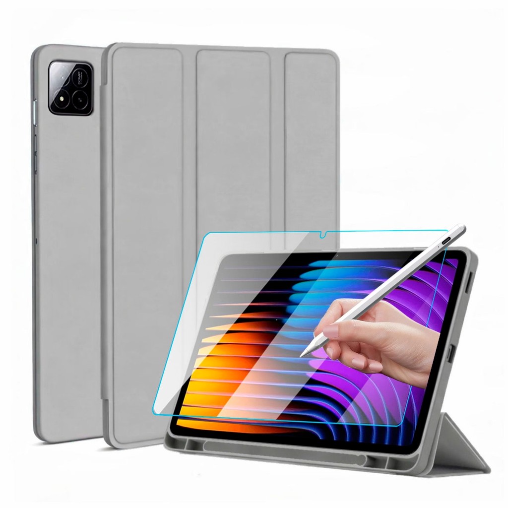 Capa Smart Case Tpu Para Xiaomi Pad 7 11.2 Polegadas + Stylus + Película