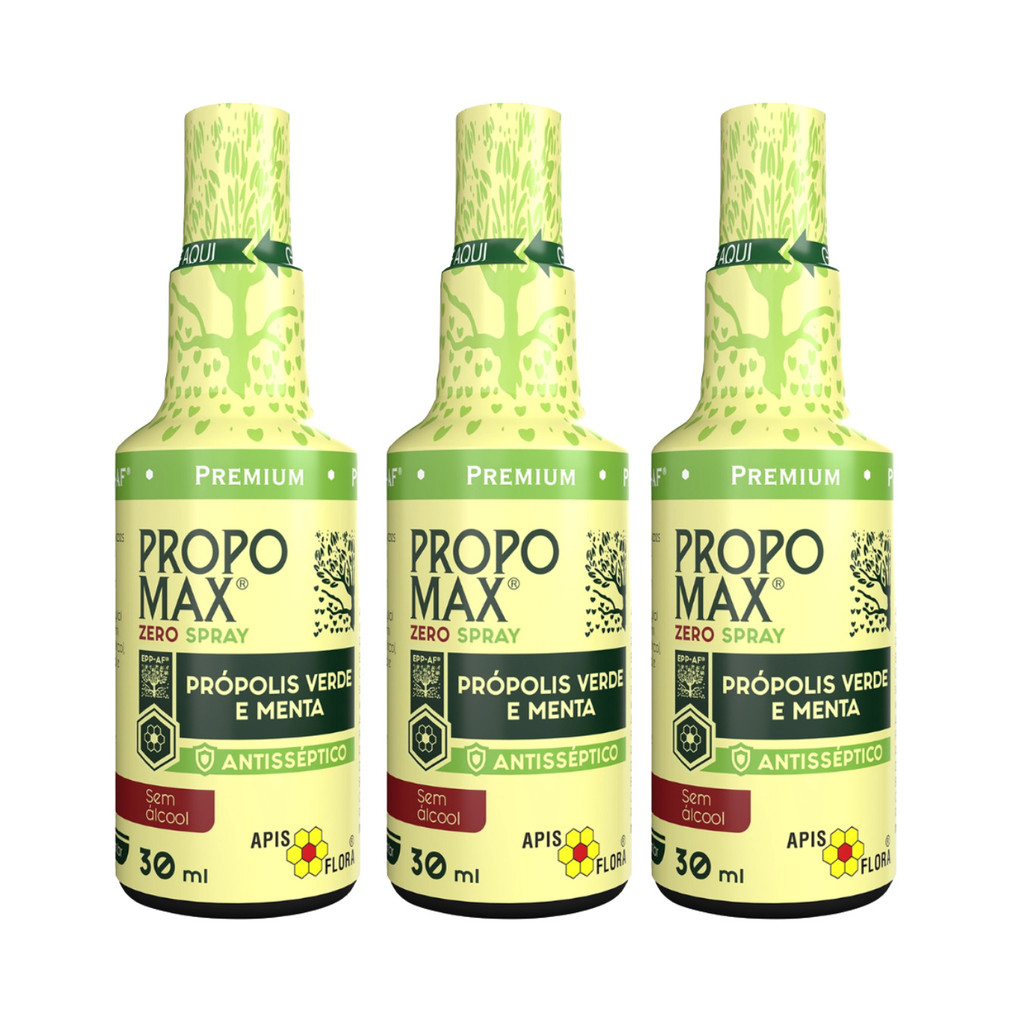 Kit com 3 Propomax Zero Spray 30ml - Apis Flora