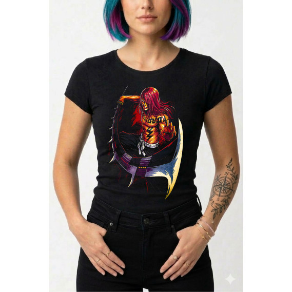 Baby Look Preta Halftone Visual Diferenciado Tecido