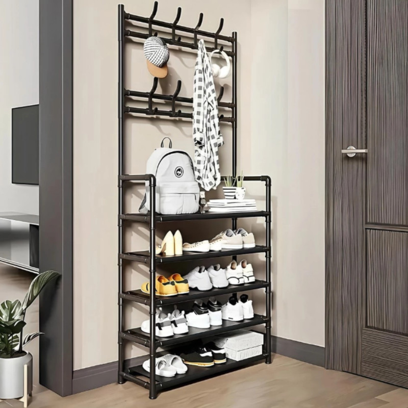Sapateira Arara Cabideiro 5 Andar Organizadora Suporte Multiuso Tenis Roupa Quarto Armários Grande