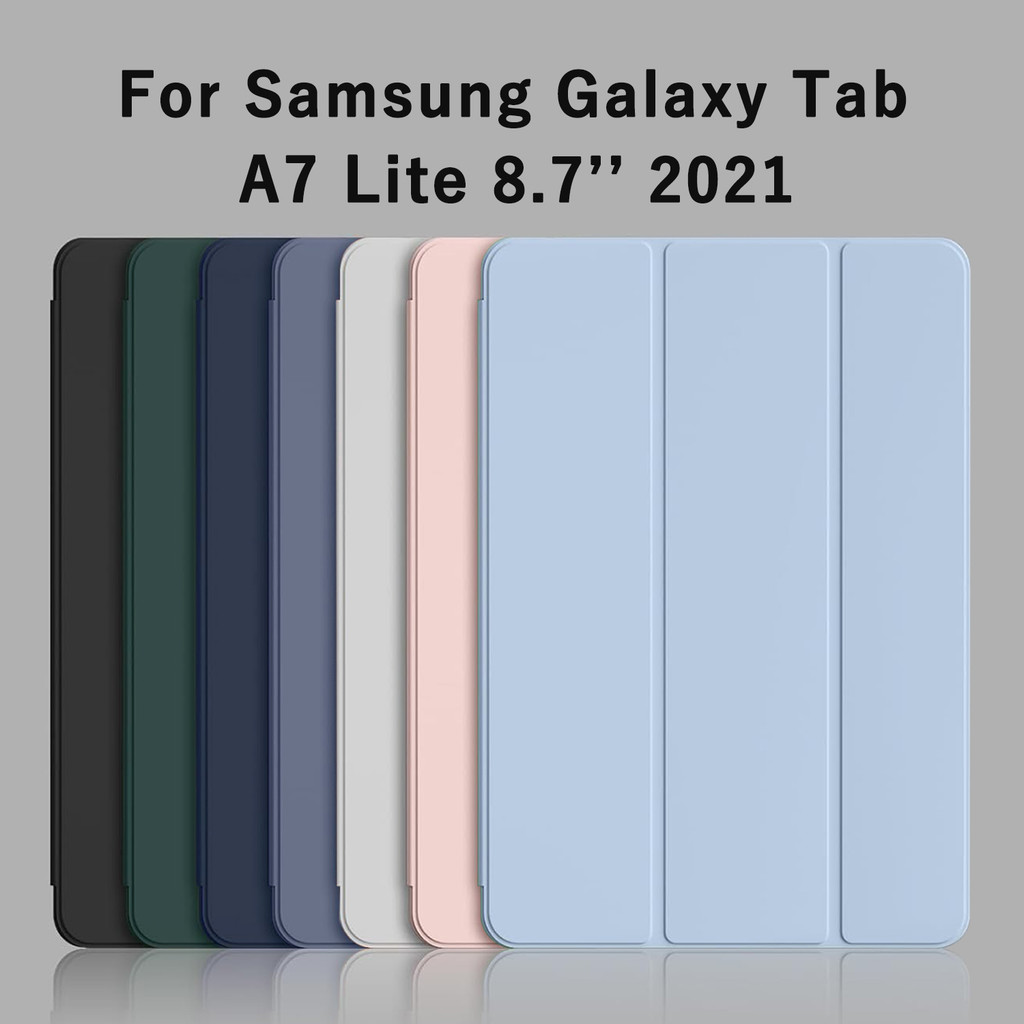 Para Samsung Galaxy Tab A7 Lite 8.7'2021 SM-T220 T225 Tri-fold Flip Caso Suporte Magnético Capa Protetora De Couro Do Pl