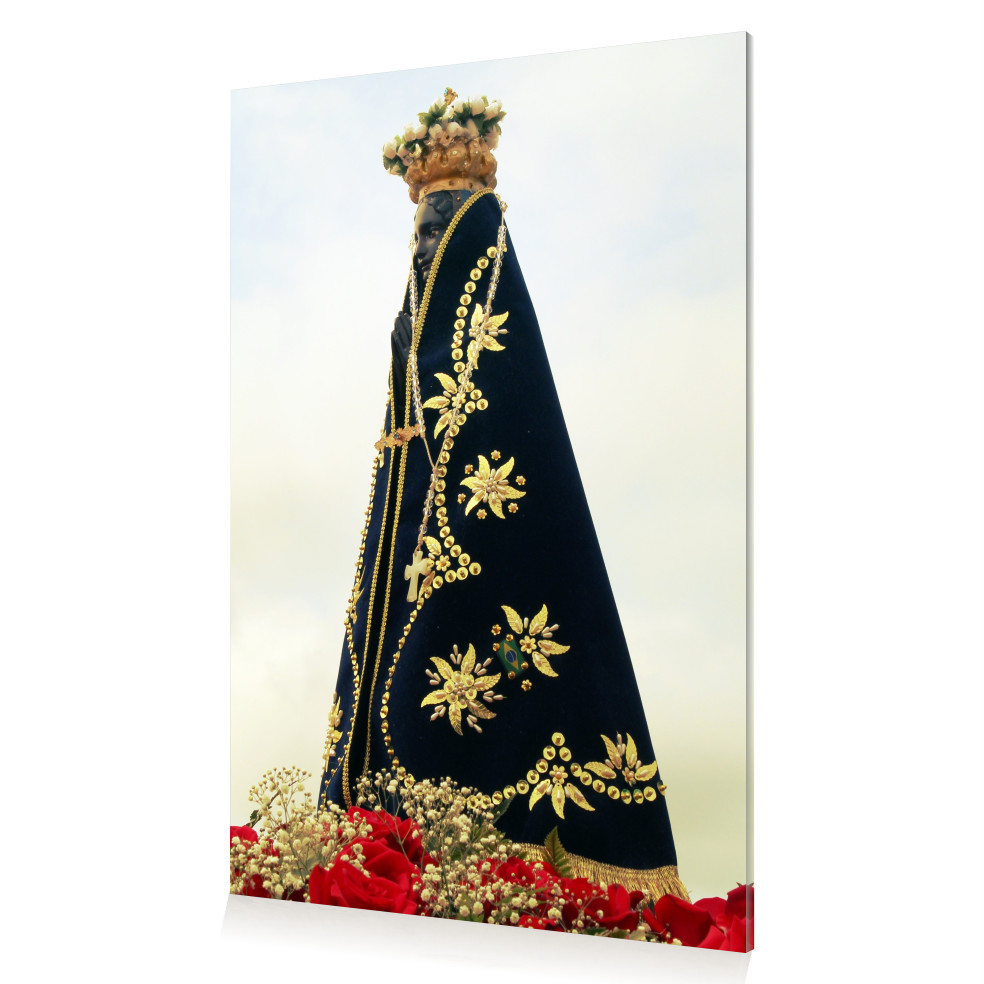 Quadro Religioso Católico Decoração Canvas Imagem Devoção Nossa Senhora Aparecida 60x40