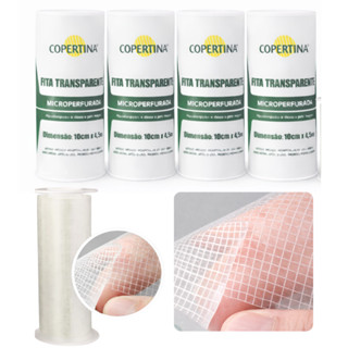 Kit 04 Esparadrapo Cirúrgico Fita Transparente Microperfurado 10cm x 4,5m Transpore em Oferta na Shopee