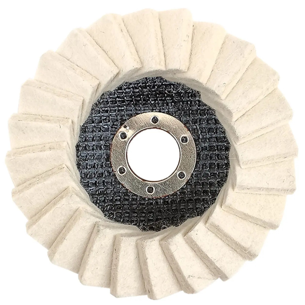KIT 2 DISCO FLAP DE FELTRO PARA POLIMENTO INOX METAIS 115MM