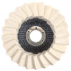 KIT 2 DISCO FLAP DE FELTRO PARA POLIMENTO INOX METAIS 115MM
