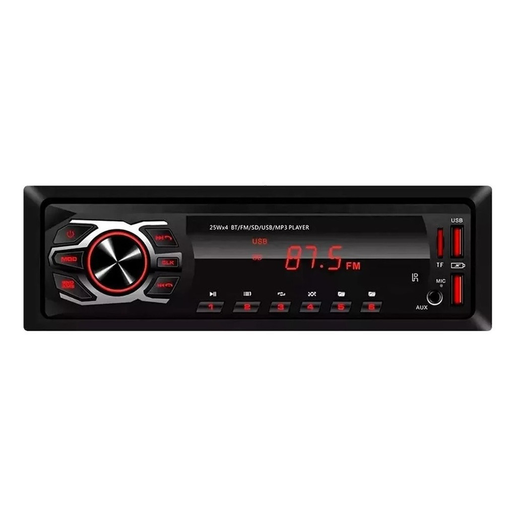 Auto Radio Automotivo Bluetooth 2usb Sd Mp3 Player Som Carro