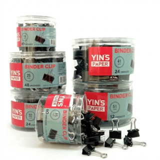 Prendedores Binder Clip Metal Preto Yins Paper Atacado Escritório Papelaria Organizador Documentos Estoque 15 a 51 mm em Oferta na Shopee