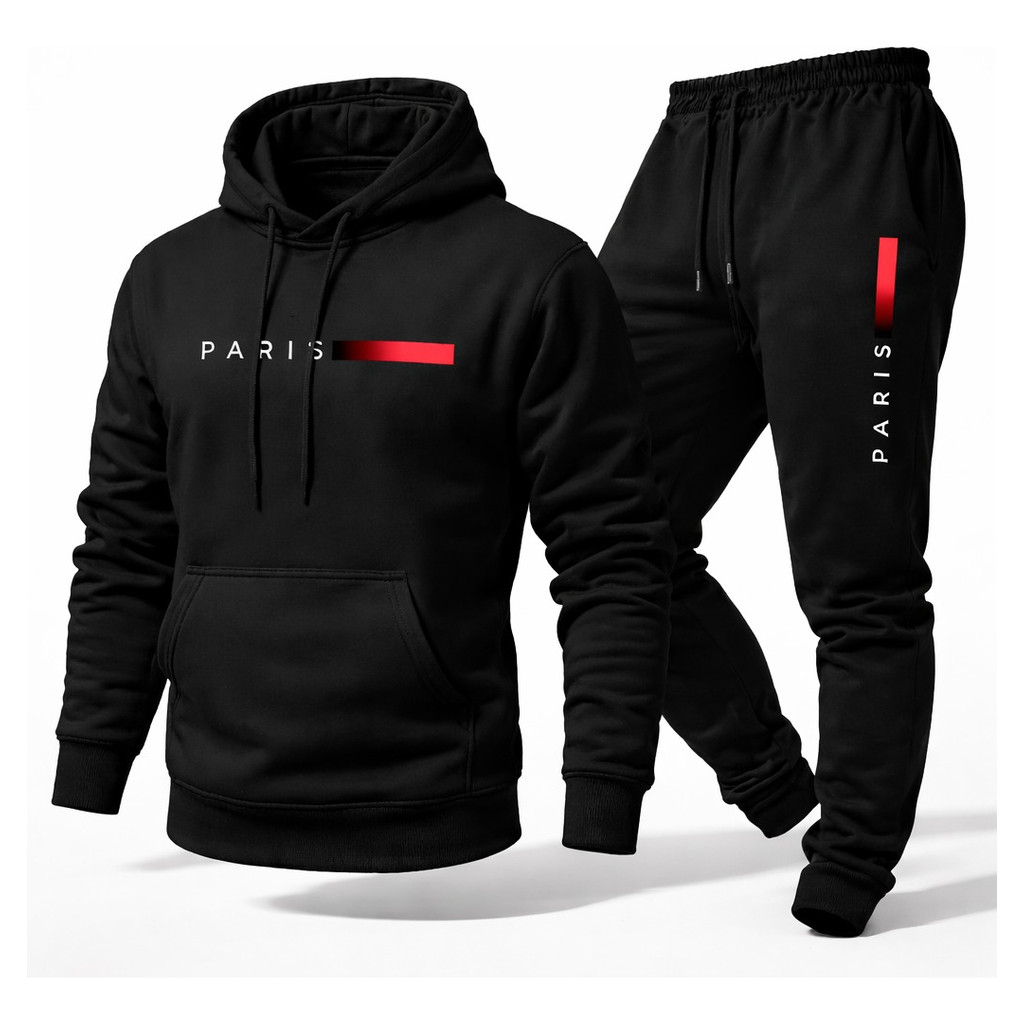 Conjunto Moletom Masculino Estampado Blusa e Calça Inverno Casual Estiloso Chique Confortável em Oferta na Shopee