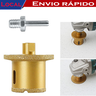 Serra Copo Diamantada 40mm para Porcelanato e Mármore, Profundidade 40mm, Rosca M14 para Esmerilhadeira em Oferta na Shopee