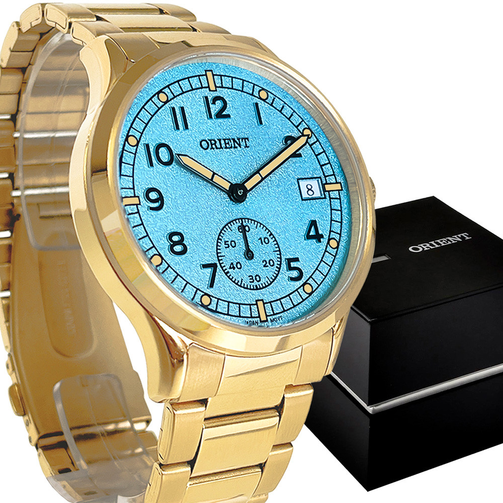 Relógio Masculino Orient Exclusivo Dourado Analógico Original