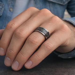 Anel Masculino Prata Resistente à Água e Hipoalergênico – Aço Inox 316L