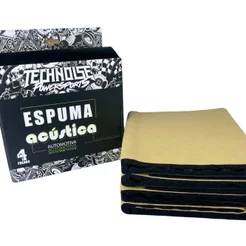 Espuma Acústica com Cola Technoise 30x90x23mm 4 Folhas