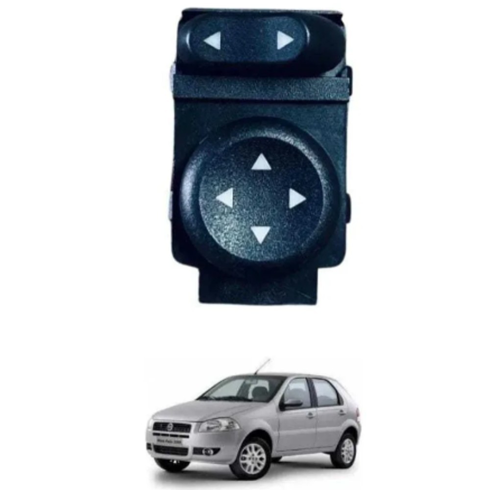 Botão Comando Retrovisor B569 Idea Punto Palio Linea 03/18