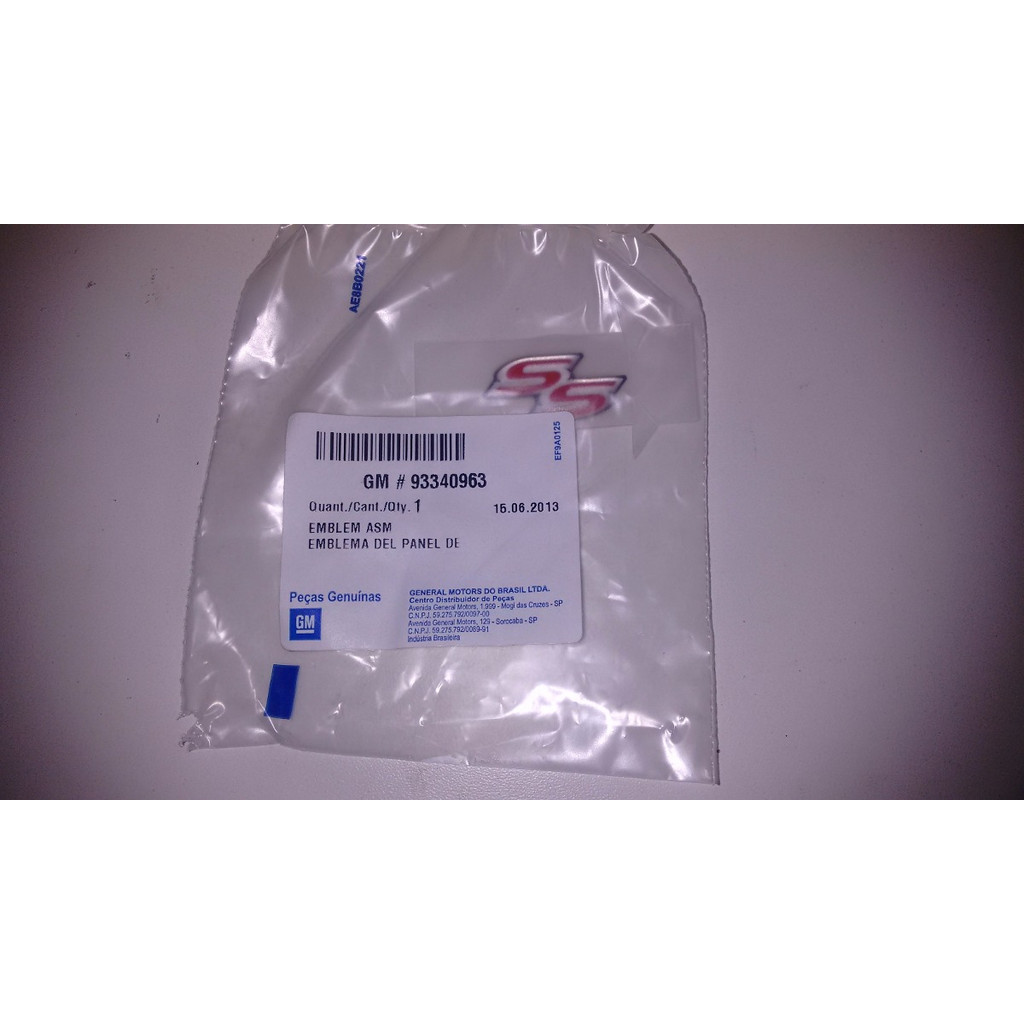 Adesivo Ss Do Painel Instrumentos Astra Ss 2007 Gm 93340963
