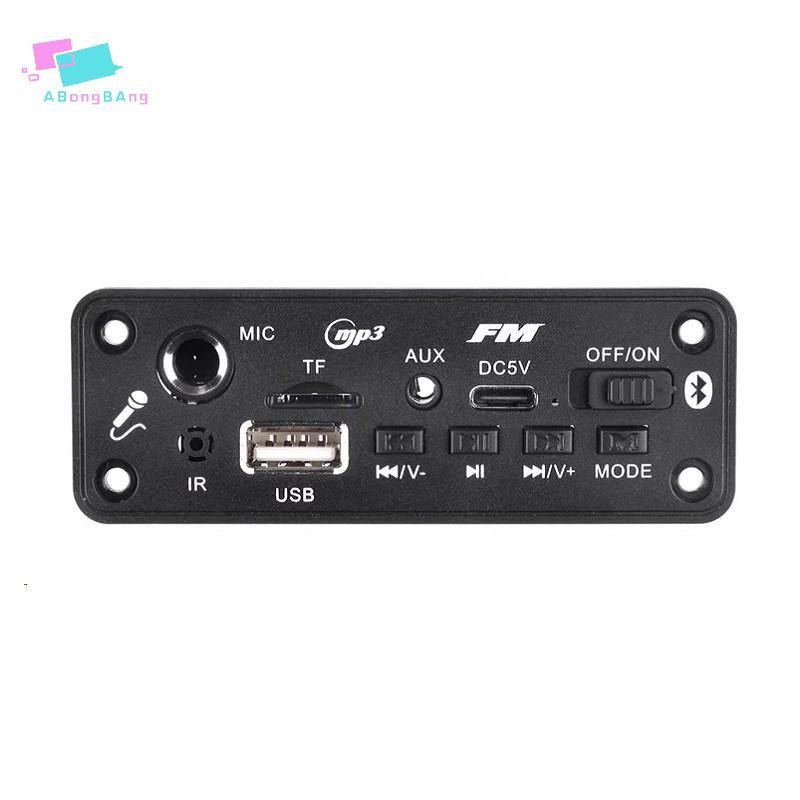 Abongbanghn 1 Conjunto 2 * 3W/5W Amplificador De Áudio Player MP3 Decodificador Placa 5V DIY MP3 Carro Módulo Rádio FM T
