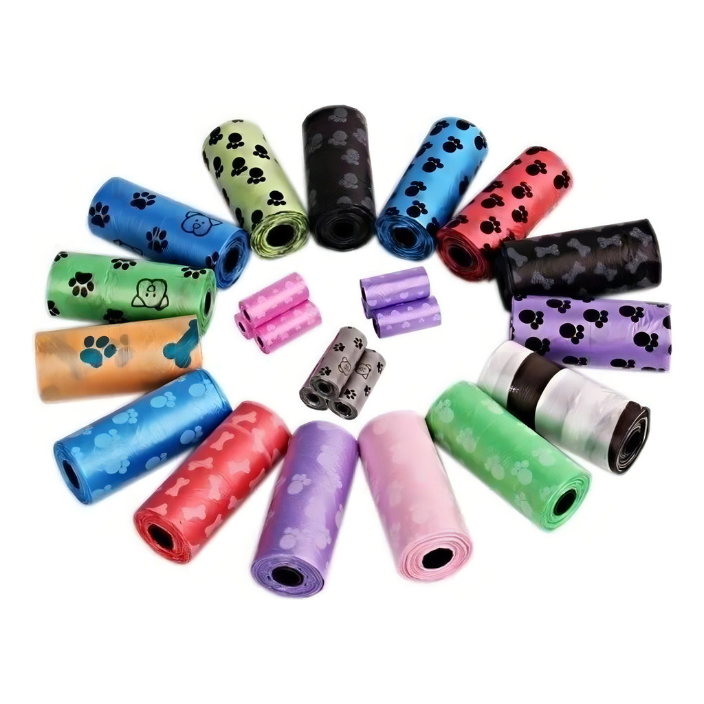 Kit 9 Rolinhos Com 135 Sacos De Lixo Coco Pet Cata Caca Fezes