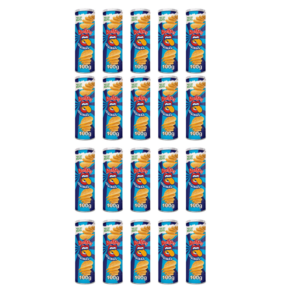 KIT COM 20 RUFFLES TUBO TIRA ONDA ORIGINAL 100G