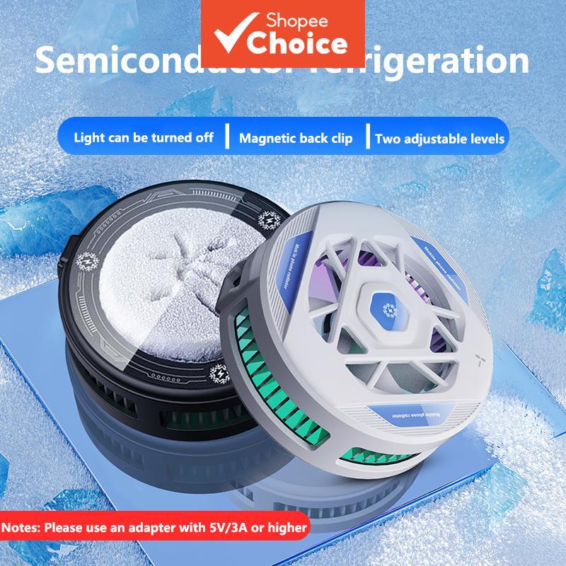 Cooler Magnético de Telefone com Clipe Traseiro 2 em 1, Cooler para Jogos, Ventilador de Resfriamento Rápido para