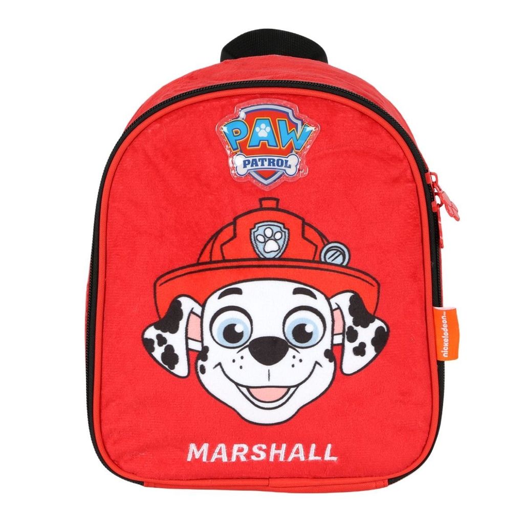Lancheira Patrulha Canina Marshall Infantil Vermelha Oficial Luxcel