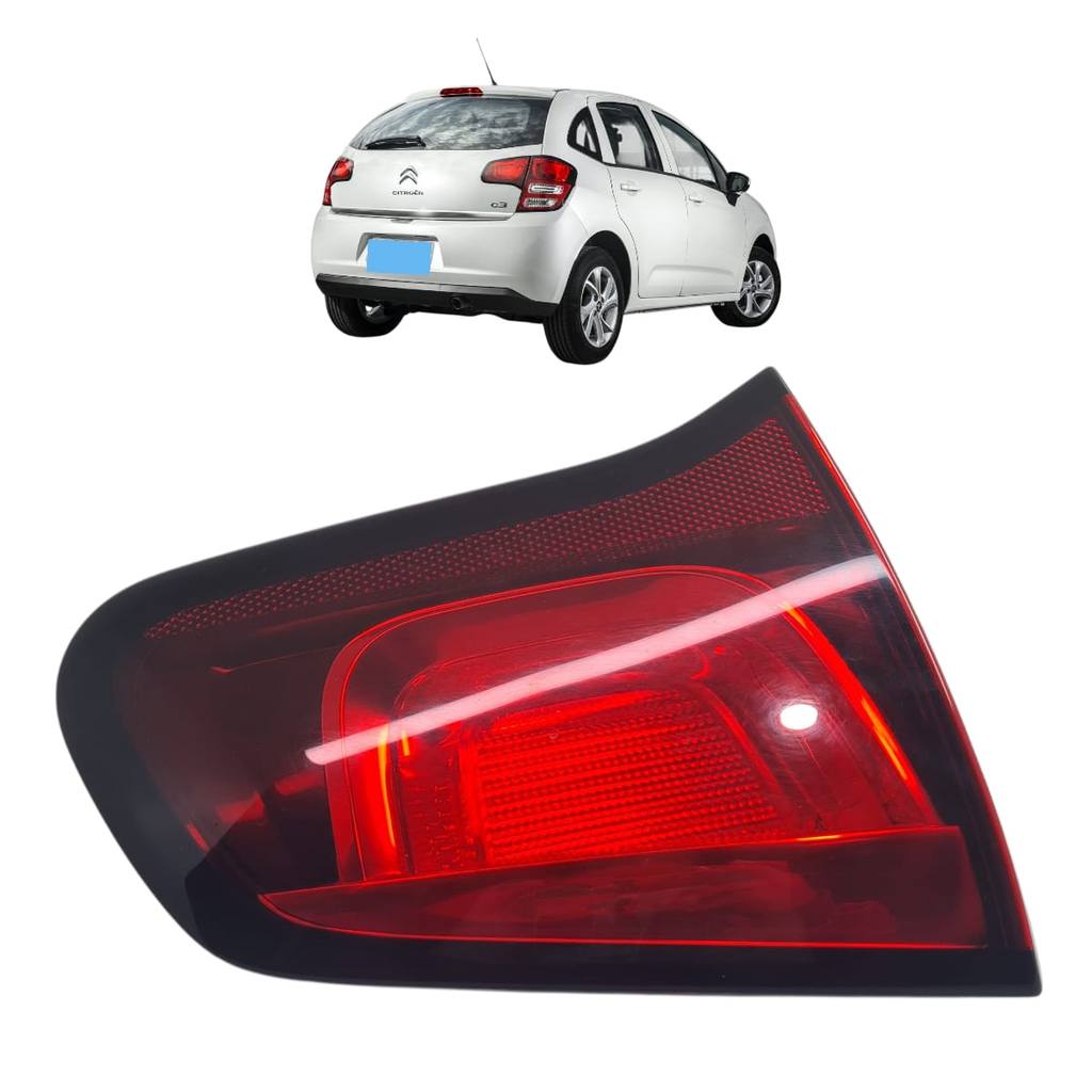 Lanterna Lado Tampa Esquerdo Citroen C3 2013 a 2016 Fumê