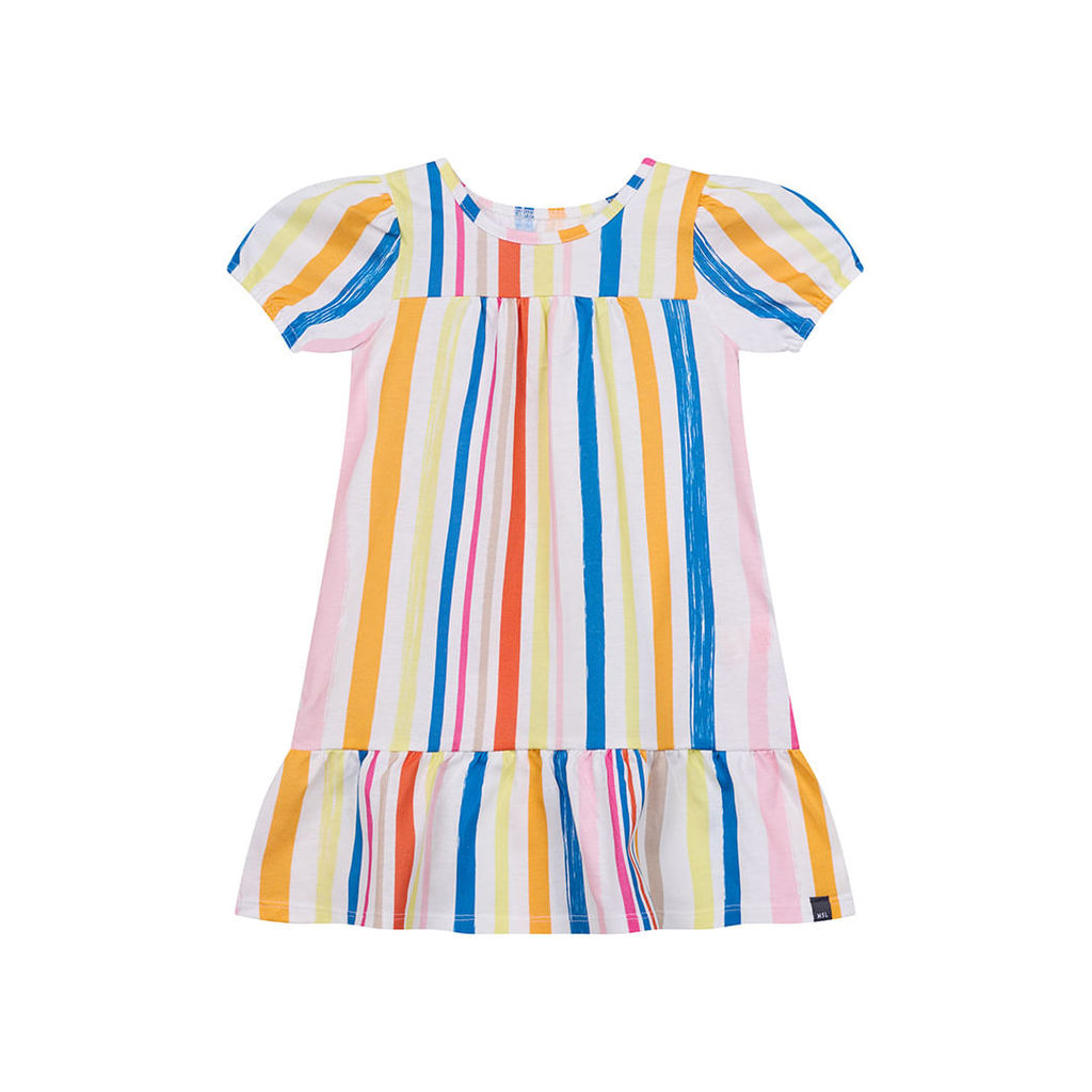 Vestido Curto Listrado Menina Marisol