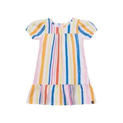 Vestido Curto Listrado Menina Marisol