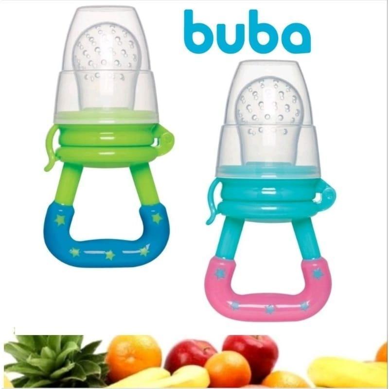 Chupeta Alimentadora Silicone Macio Bebe Porta Frutinha Sugador frutas Alimentadora  Azul Rosa Buba Menina Menino