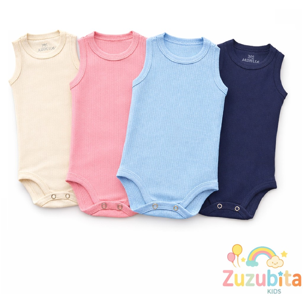 Kit 2, 3 ou 4 Peças Body Bebê Regata em Algodão Canelado Menino e Menina | Verão Dia a Dia