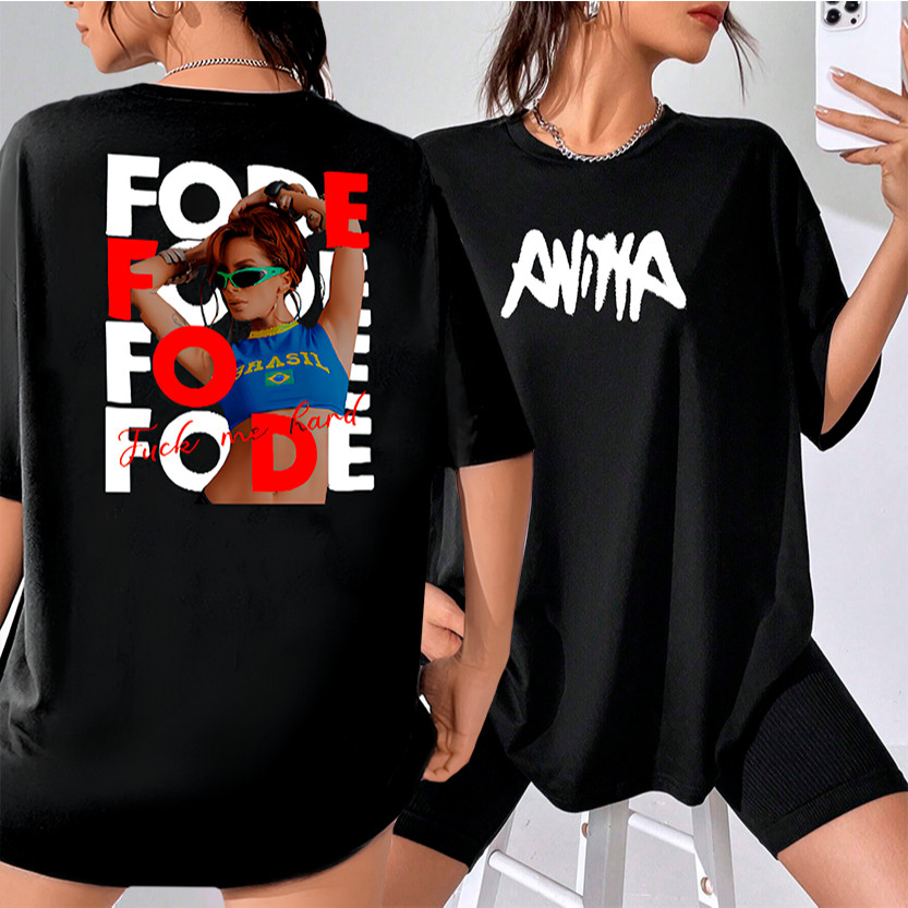 Camiseta Unissex Anitta T-Shirt Anitta Colorida 100% Algodão Varias Cores do 10 ao pluz size