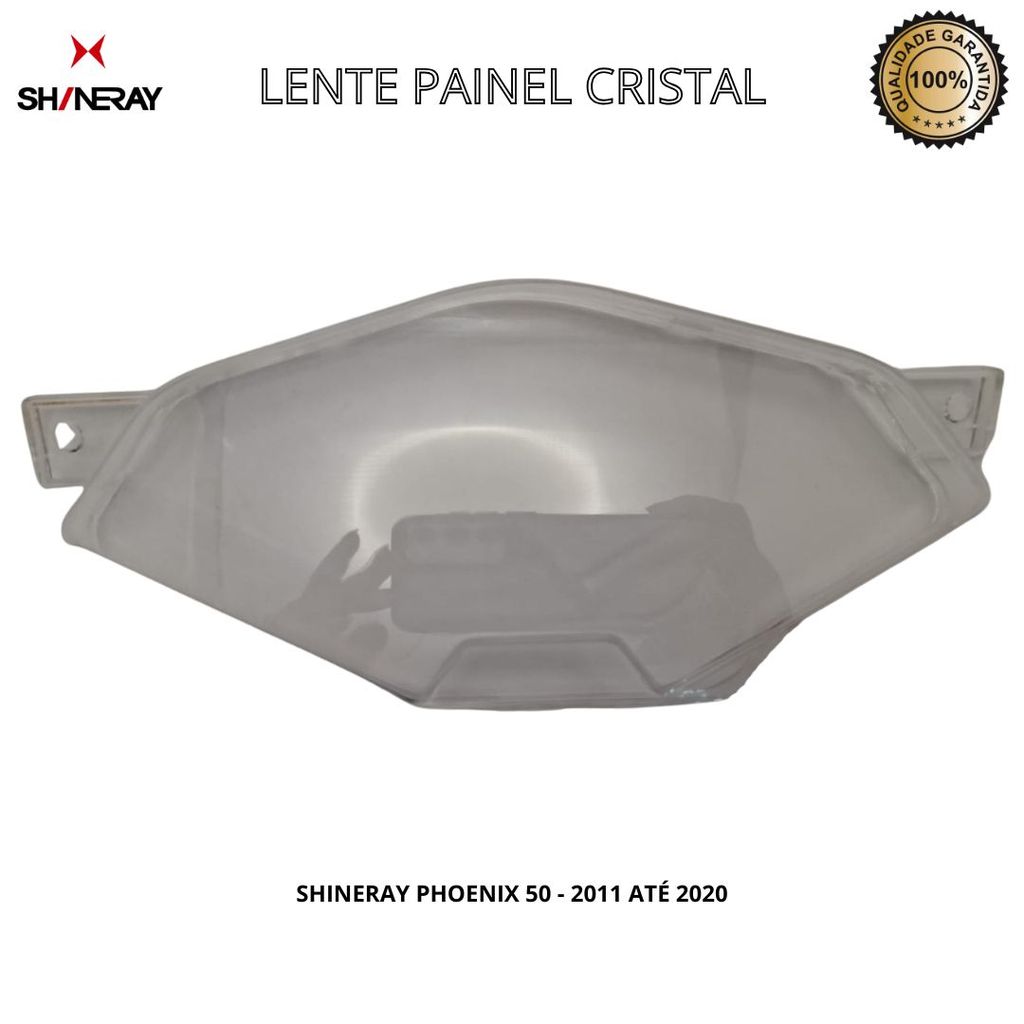 Lente Painel Shineray Phoenix 50 2011 Até 2020 Cristal