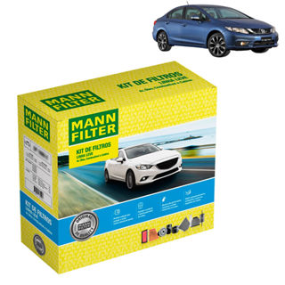 Kit de Filtros Mann Filter Civic 1.8/2.0 16V Flex 2012 até 2016 em Oferta na Shopee