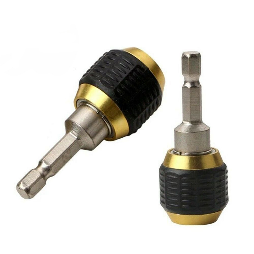 Suporte De Broca De Troca Rápida Extensão Magnética Haste Hexagonal De 1/4 " , Acoplamento Liberação Para Bits De Chave em Oferta na Shopee