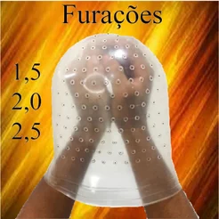 Touca de Cabelo para Reflexos Luzes e Mechas | Touca Furada Profissional Para Salão Cabeleireiro Barbeiro