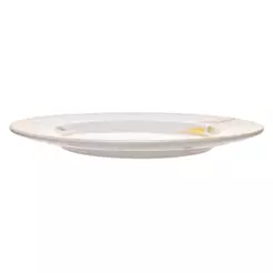 Prato Raso Lyor Siciliano 28cm Branco Cerâmica