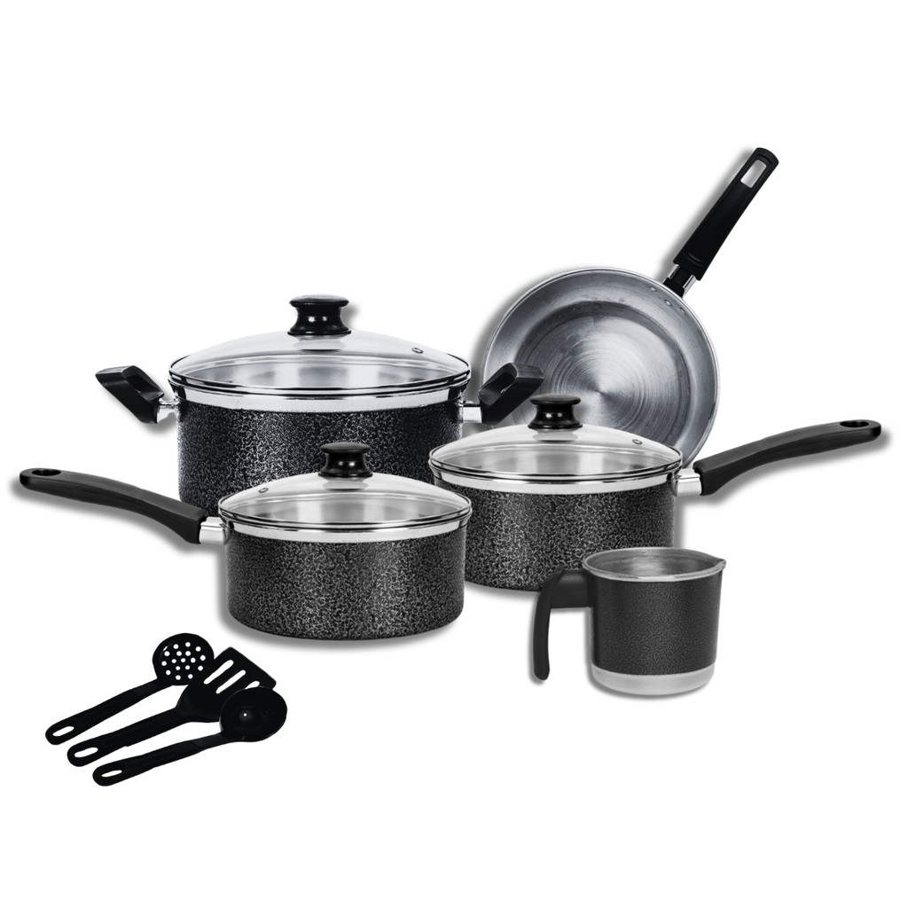 Imagem Jogo de Panelas 8 Peças Aluminio Premium– Alta Qualidade e Elegância