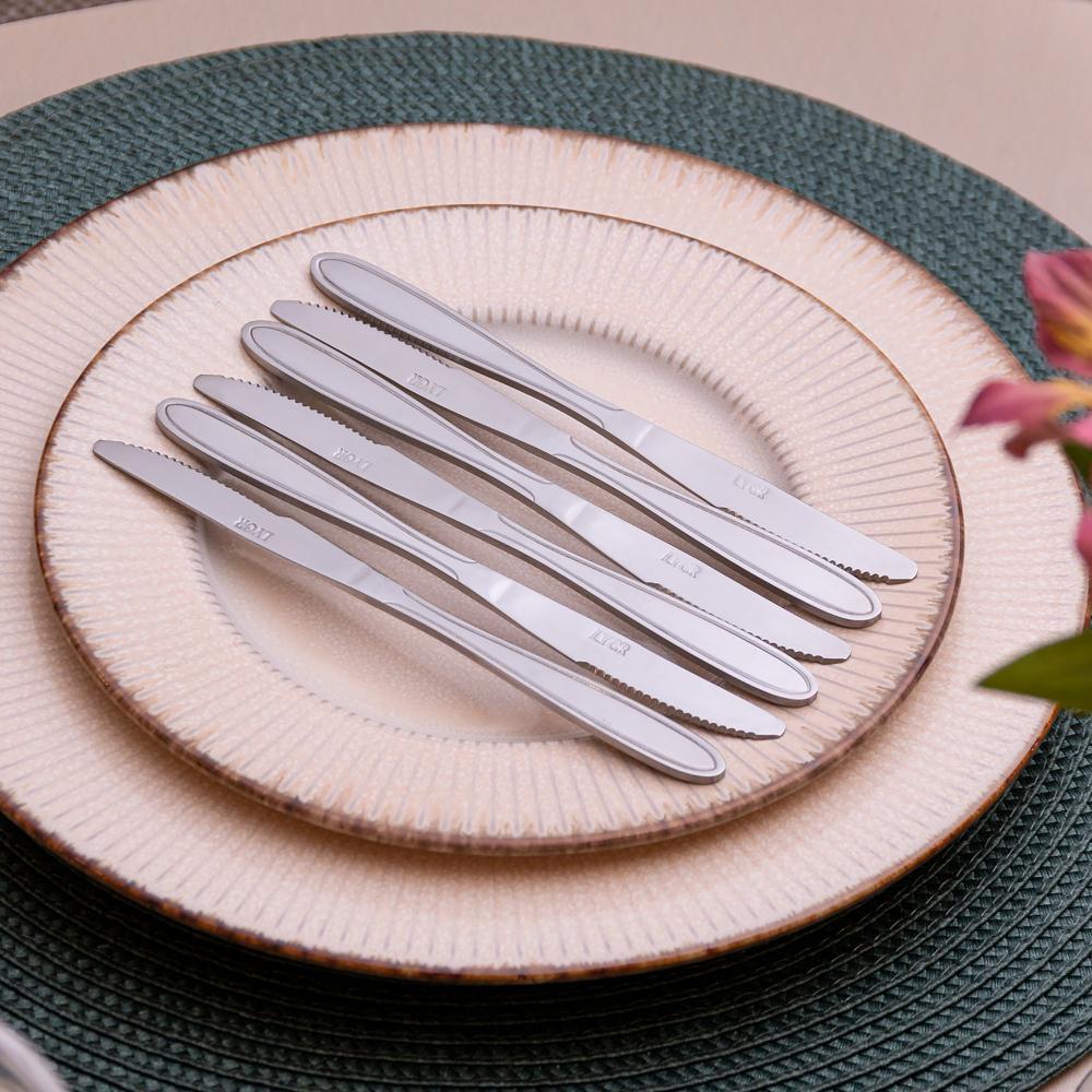 Conjunto 6 Facas para Sobremesa Gastro Aço Inox Lyor