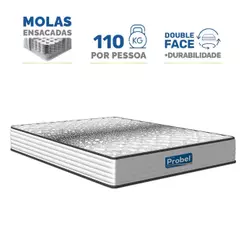 Colchão de Molas Ensacadas Double Face Essence Probel Queen 158cm