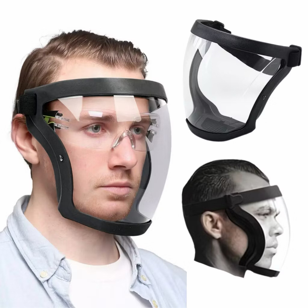 Máscara de Proteção Facial Completa, Antifog, Antirrespingos e à Prova de Vento, Óculos de Proteção para Solda. em Oferta na Shopee