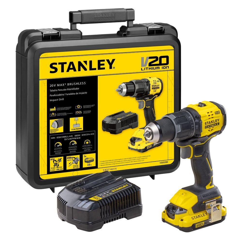 Paraf. Furadeira 13mm 20V SBD716D1K 1Bat Maleta Stanley em Oferta na Shopee